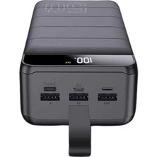 Shopwe Powerbank Çoklu Şarj Girişi 50.000 Mah Taşınabilir Dijital Göstergeli