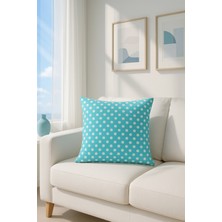 Premier Home Duck Puantiyeli Kırlent Kılıfı Mavi V1 40X40