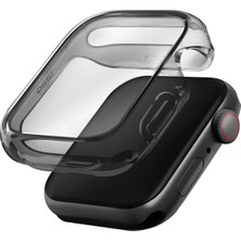 UNIQ Better By Design Apple Watch Se 2 ve 3. Nesil 44MM Silikon Kılıf Garde Kasa ve Ekran Koruyucu 2 In 1 Yüksek Koruma