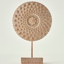 Bella Maison Circle Dekoratif Obje Bej (24X7X37 Cm)