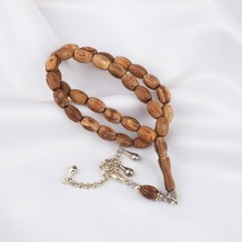 Lapisdo Kör Diken Ağacı Alpaka Püsküllü Fıçı Kesim 7.5X10MM Tesbih