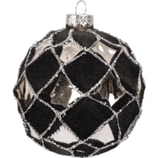 Yargıcı Yuvarlak Cam Ağaç Süsü(8 Cm)