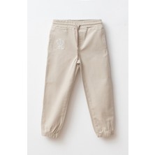 Haribo Erkek Çocuk Gabardin Jogger Pantolon Krem GB501