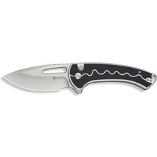 Sencut Squiggy White / Black G10 Handle Satin Finished 9CR18MOV Blade Çakı