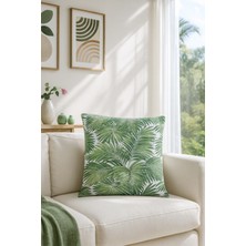 Premier Home Duck Yapraklı Kırlent Kılıfı Yeşil V1 45X45