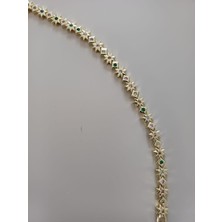 Renkli Yıldız Model Gold Renk Bileklik