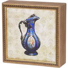 Ambalaj Pazarı Mavi Mine Ibrik Tablo Çikolata Kutusu Takımı 25 Bölmeli 25X25 cm