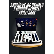 Shopwe 7 Kordonlu Akıllı Saat Siyah Kasa Dokunmatik Ekran Uyku ve Sağlık Takibi