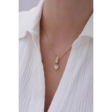 Yavuz Kuyumculuk 14 Ayar Altın Tondo Zincir Kalp Kolye