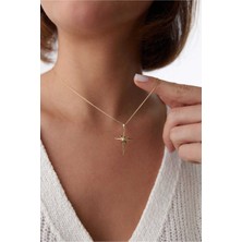 Yavuz Kuyumculuk 14 Ayar Altın Kuzey Yıldızı Kolye