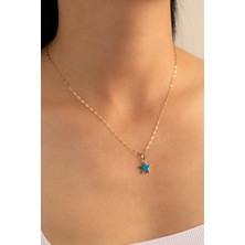 Yavuz Kuyumculuk Altın Mineli Yıldız Kolye