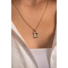 Yavuz Kuyumculuk 14 Ayar Altın Forse Zincir Harf Kolye