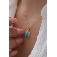 Yavuz Kuyumculuk 14 Ayar Altın Firuze Kolye