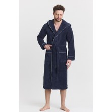 Mulberry Triga Erkek Bornoz %100 Pamuk Kapüşonlu
