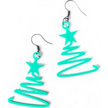 Arziva Design Minimalist Çam Ağacı Küpe – Yılbaşı Temalı