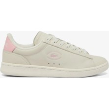 Lacoste Carnaby Set Leather Womens Sneaker Hakiki Deri Kadın Günlük Spor Ayakkabı Krem