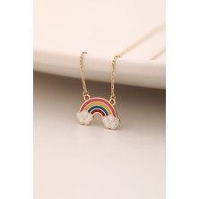 Yavuz Kuyumculuk 14 Ayar Altın Gökkuşağı Çocuk Kolyesi