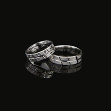 Silvalli 257 - 5 mm Çatı Model Kesme Gümüş Alyans