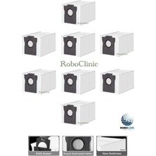 Roboclinic Dreame L10S Pro Ultra Heat Robot Süpürge Uyumlu Yedek Toz Torbası -8 Parça