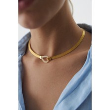 Yavuz Kuyumculuk 14 Ayar Altın Trabzon Hasır Taşlı Damla Kolye