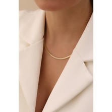 Yavuz Kuyumculuk 14 Ayar Altın Ezme Balık Sırtı Zincir