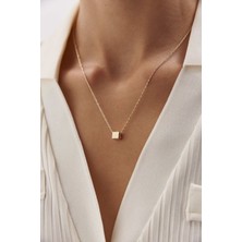 Yavuz Kuyumculuk 14 Ayar Altın Halat Zincir Küp Kolye