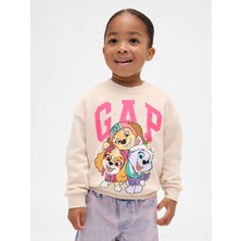 Gap Kız Bebek Açık Pembe Vintagesoft Paw Patrol Gap Logo Sweatshirt
