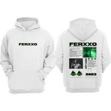 Anetos Feıd Ferxxo Tasarım Sırt Baskılı Beyaz Sweatshirt
