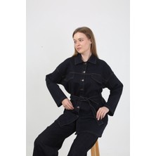 Vellichor Kadın Kot Takım- Jean Ceket ve Pantolon