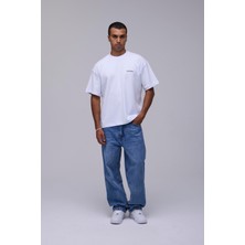 Outta Barrio Beyaz Basic Oversize Fit Tişört