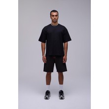 Outta Barrio Siyah Oversize Basic Tişört