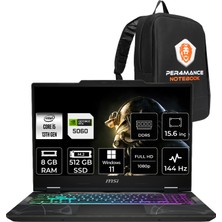 MSI Msı Cyborg 15 Intel Core I5 13420H 8gb 512GB SSD RTX5060/8GB 15.6" Fhd 144Hz W11P Taşınabilir Bilgisayar & Per4 Çanta B13WFKG491XTRP402
