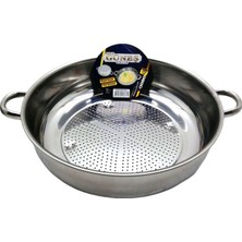 MiraLive No-3 - 30CM Basık Süzek Metal Süzgeç (K95)