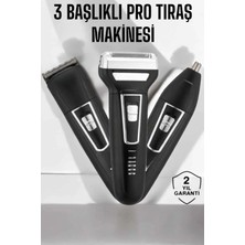 Shopwe 3 Başlıklı Profesyonel Tıraş Makinesi