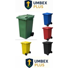 Umbex Plus 240 Lt Çöp Konteyneri (Sarı-Mavi-Yeşil-Kırmızı-Siyah)