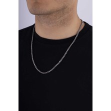 Gümüş Pazarım Sarmal Model Trend Erkek Çelik Zincir