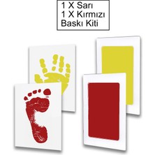 Moky Dizayn Non-Toksik Mürekkepli Bebek El Ayak Izi Baskı Kiti, Bebek Cildine Temas Etmez, Bebek Hediyelik