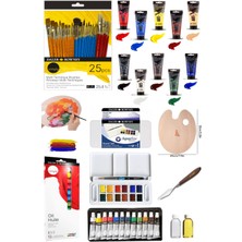 Arttone Profesyonel 63 Parça Suluboya Akrilik Yağlı Boya Sanat Hobi Seti