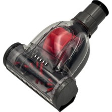 Parmis Fantom Uyumlu Speedy Pro Du 2100 Süpürge Mini Turbo Süpürücü Başlığı (Kırmızı)