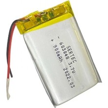 Pilelistore 603048 3.7V 900 Mah Li-Polymer Pil DEVRELI/1.5A