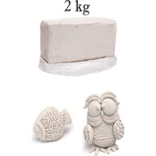 Arttone Vakumlu Seramik Çamuru Beyaz 2 kg