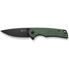 Sencut Praktisk Green Canvas Micarta Handle Black 9CR18MOV Blade Çakı