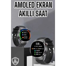 Shopwe Akıllı Saat Bluetooth Bağlantılı Amoled Ekran Uyku ve Sağlık Takibi