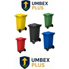 Umbex Plus 120 Lt 5 Renk Çöp Konteyneri (Sarı-Yeşil-Kırmızı-Mavi-Siyah)