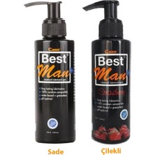 Best Man 150 ML+150 ml Büyük Boy Sade ve Çilekli  Jel 2'li Set