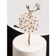 Alya's Aksesuar Taşlı ve Çiçekli Balerin Broş