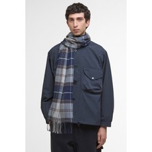 Barbour Galingale Tartan Atkı TN38 Grey Midnight Tartan