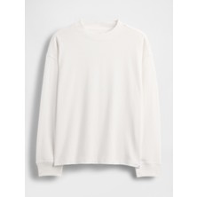 Gap Erkek Çocuk Beyaz Heavyweight Oversized T-Shirt