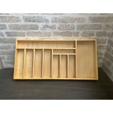70X35 cm Ayfiwood Ahşap Kaşıklık Çekmece Içi Yemek Takımı ve Servis Gereçleri Düzenleyici Organizer