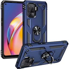 ENSUENO Oppo Reno 5 Lite Kılıf Inc Vega Kapak-Mavi